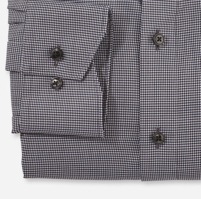 Olymp Black Birdseye Modern Fit Shirt