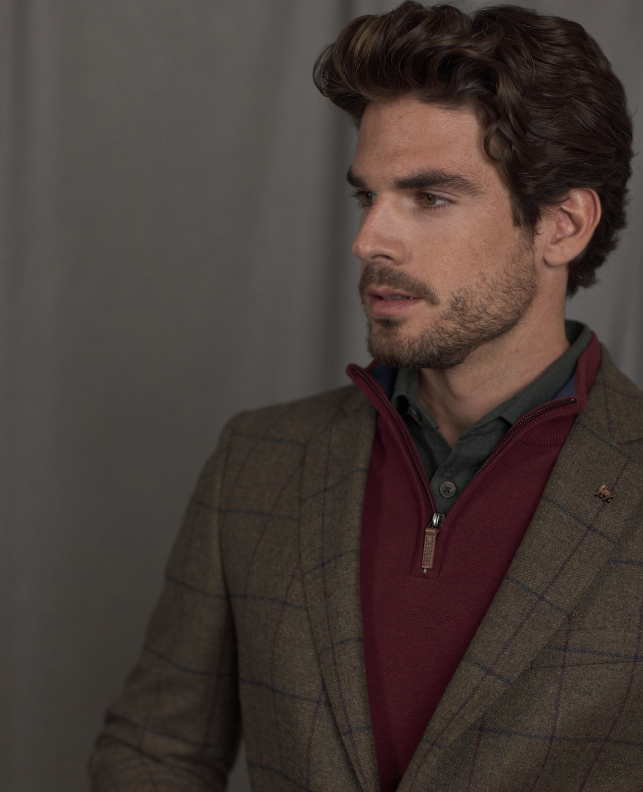 Magee Brown Windowplane Check Jacket