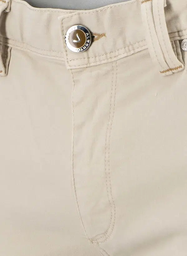 Alberto Premium Stretch 5 Pocket Ivory Chinos Regular Fit