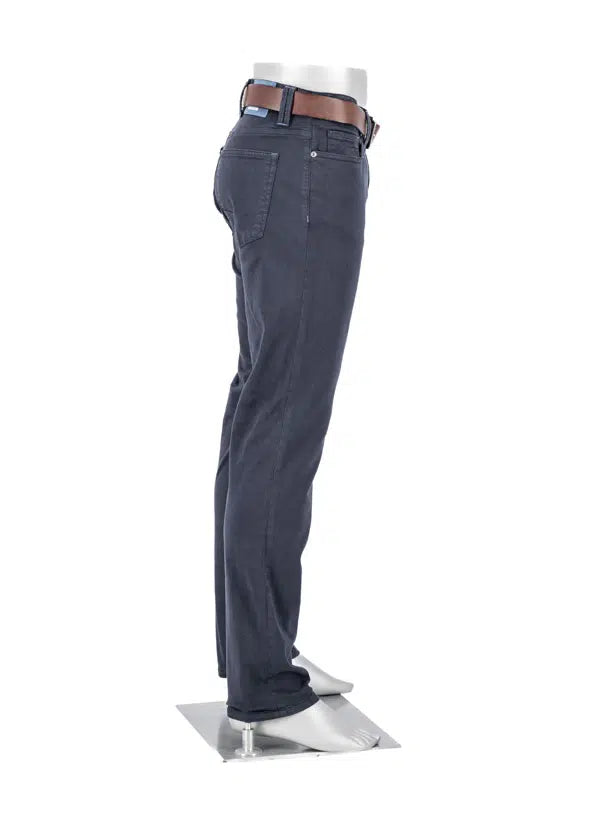 Alberto Premium Stretch 5 Pocket Navy Chinos Regular Fit