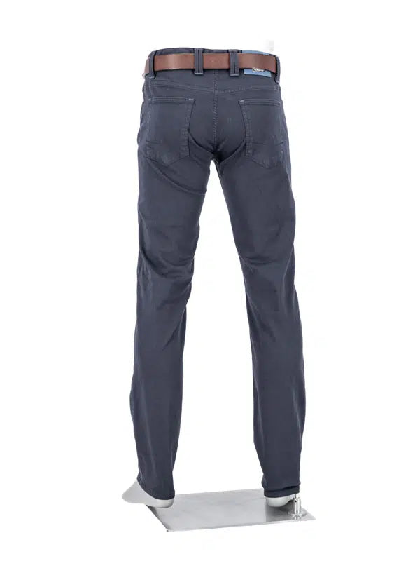 Alberto Premium Stretch 5 Pocket Navy Chinos Regular Fit