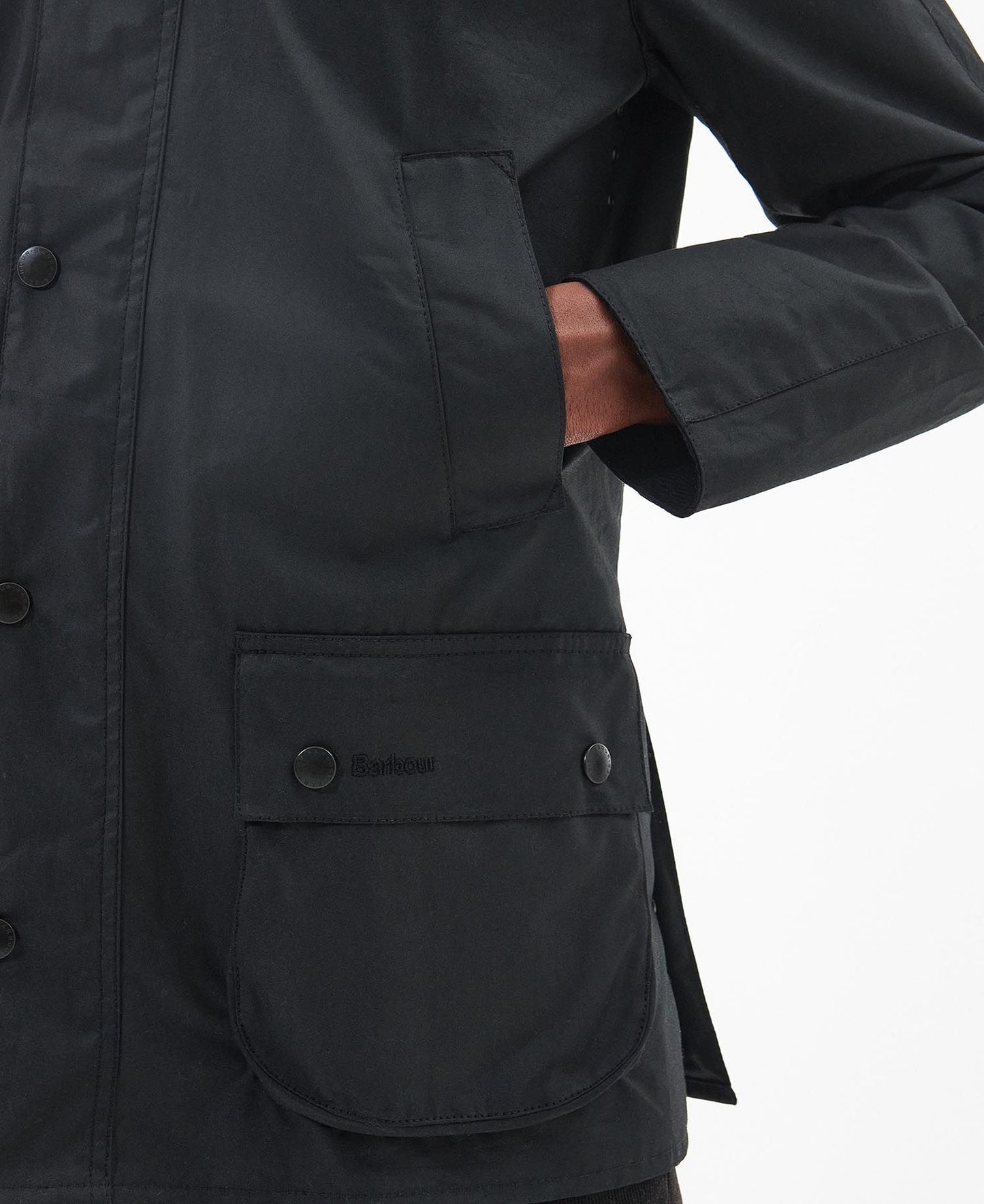 Barbour Black Ashby Wax Jacket