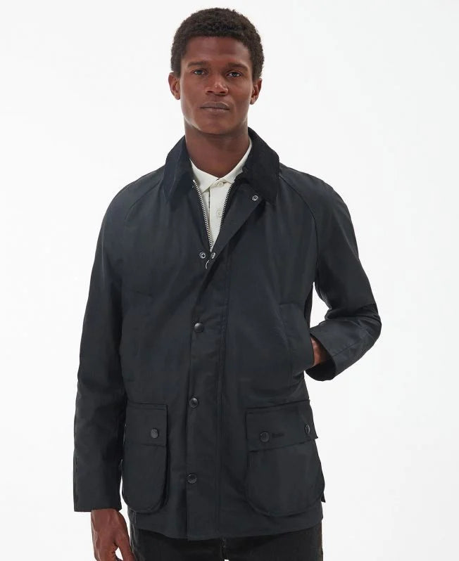 Barbour Black Ashby Wax Jacket