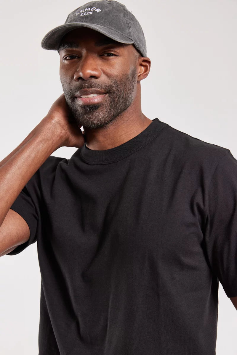 Armor Lux Organic Cotton Black T-Shirt