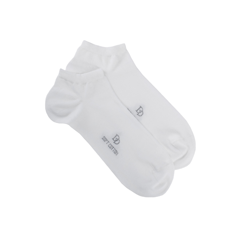 Doré Doré White Egyptian Cotton Ankle Socks