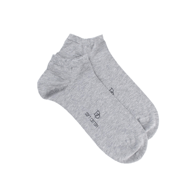 Doré Doré Grey Egyptian Cotton Ankle Socks