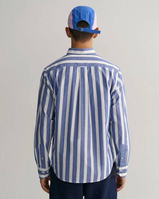 Gant Blue Wide Striped Regular Fit