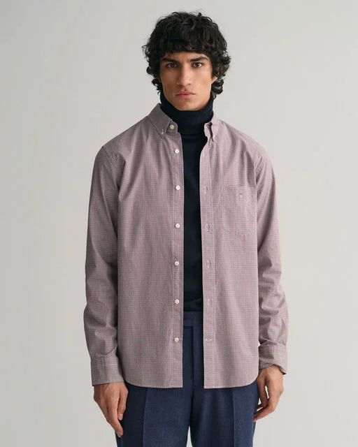 Gant Cherry Micro Check Poplin Regular Fit