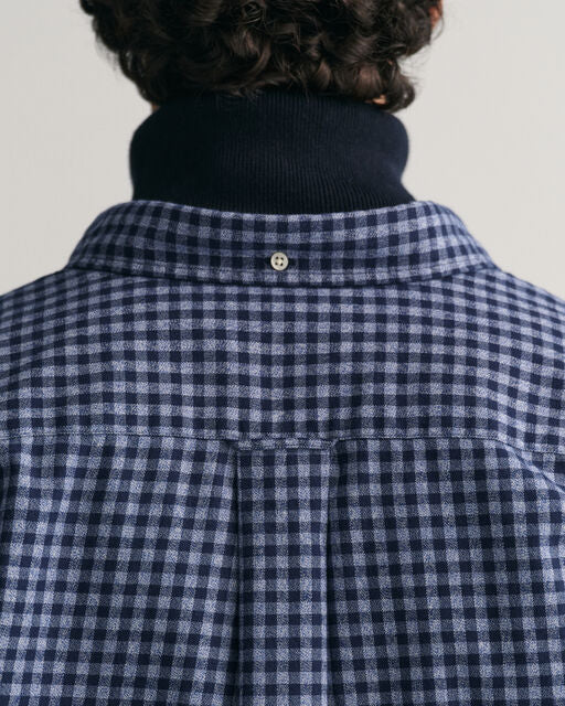 Gant Jaspe Navy Gingham Regular Fit