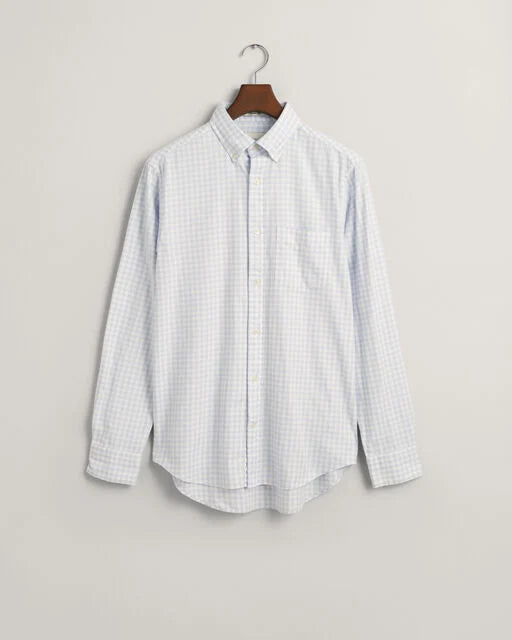Gant Jaspe Blue Gingham Regular Fit
