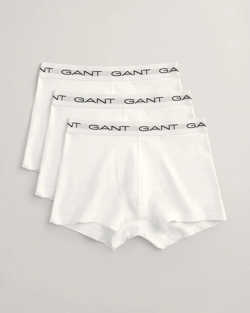 Gant White 3 Pack Trunks