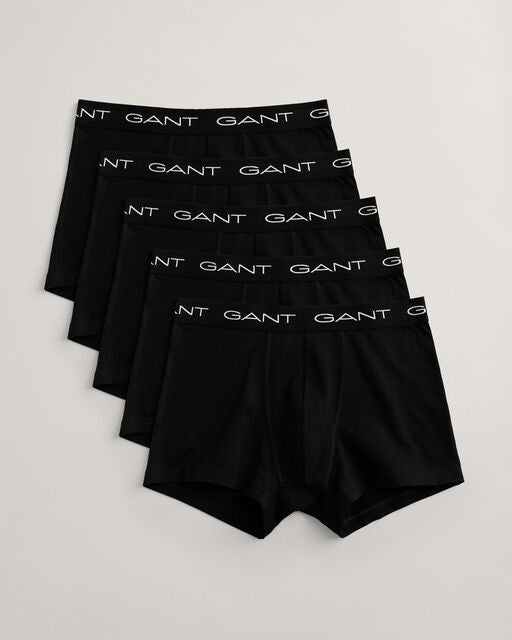 Gant Black 5 Pack Trunks