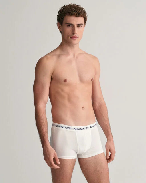 Gant White 3 Pack Trunks