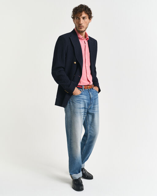 Gant Sunset Cotton Linen Short Sleeve Shirt