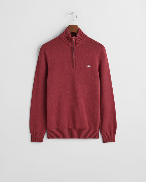 Gant Cherry Cotton Half Zip Jumper