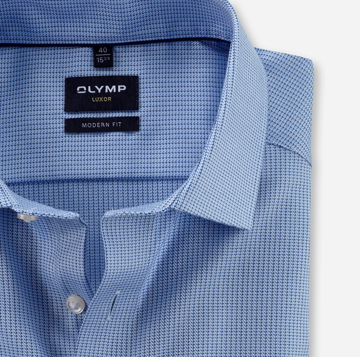 Olymp Blue Unique Weave Modern Fit Shirt