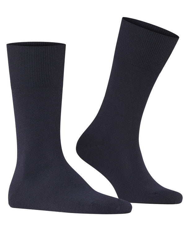 Falke Airport Navy Wool Cotton Blend Sock