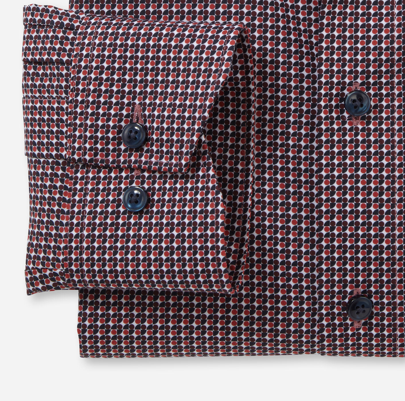 Olymp Cherry Quarters + Dots Modern Fit Shirt
