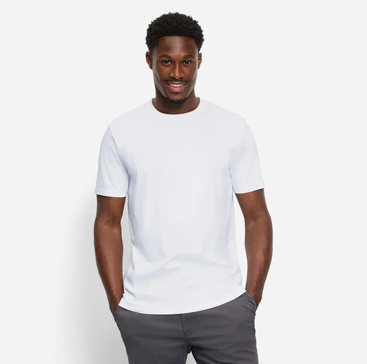 Olymp White Organic Superfine Cotton Regular Fit Tee