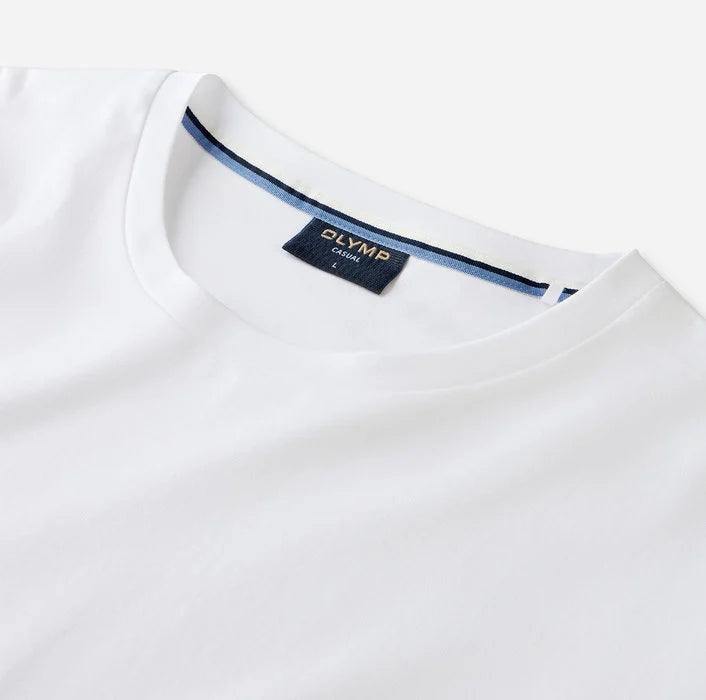 Olymp White Organic Superfine Cotton Regular Fit Tee