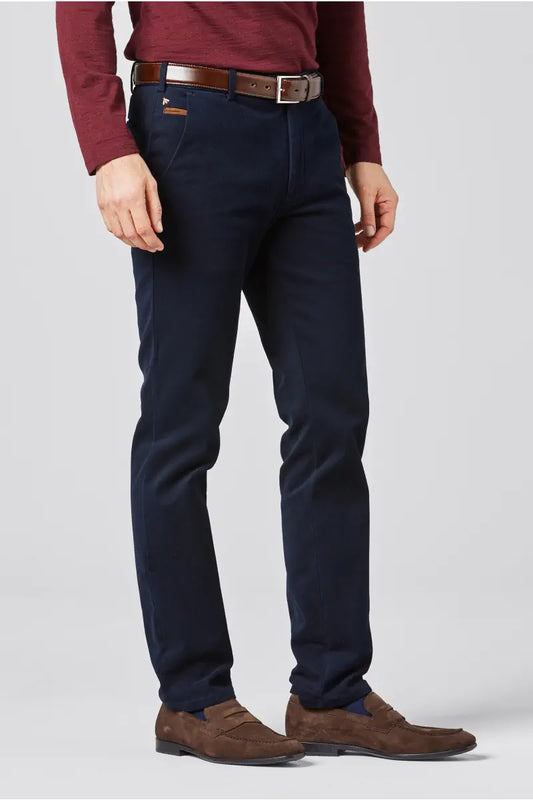 Meyer Exclusive Navy Luxury Twill Trousers