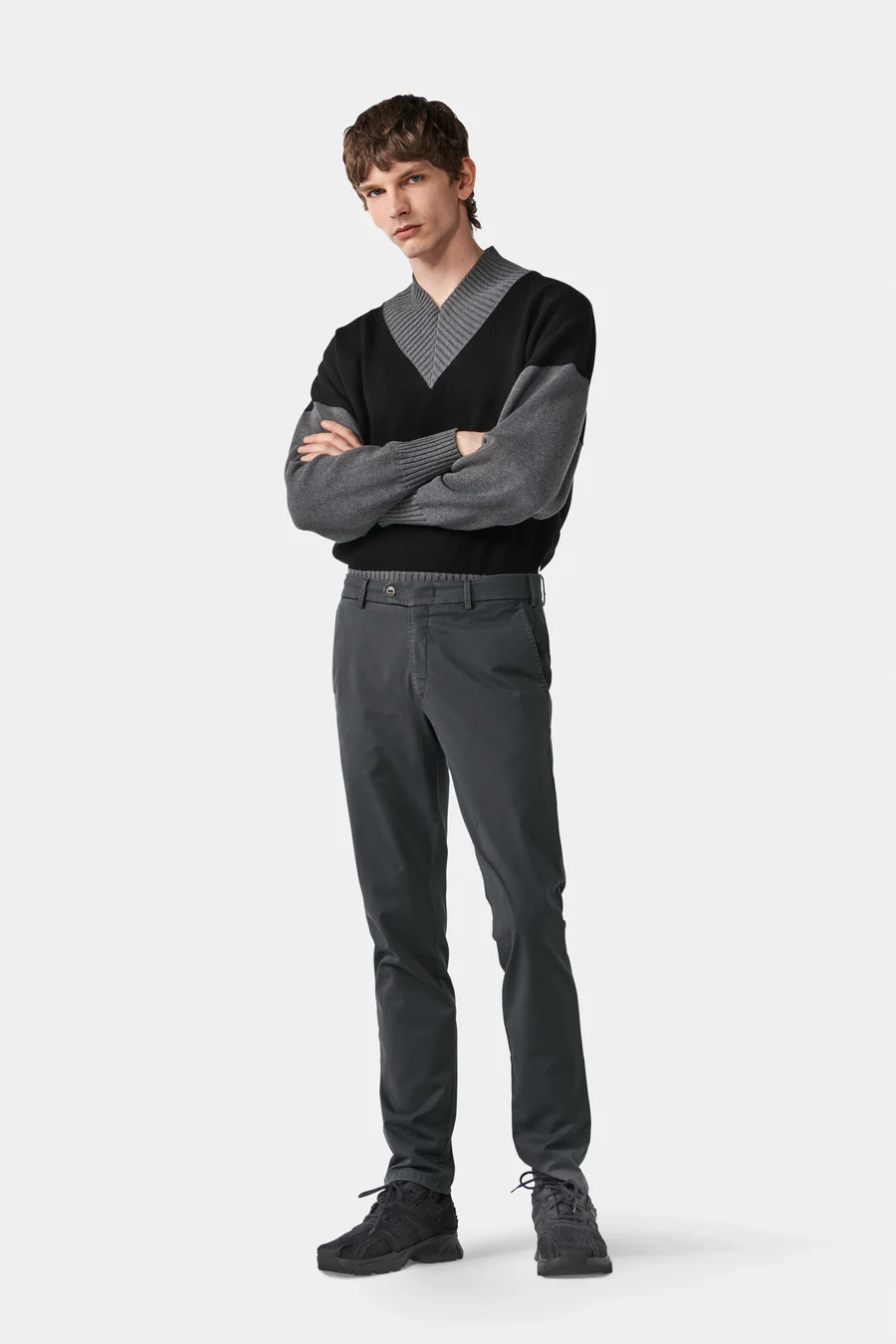 MMX Grey Cotton Chino