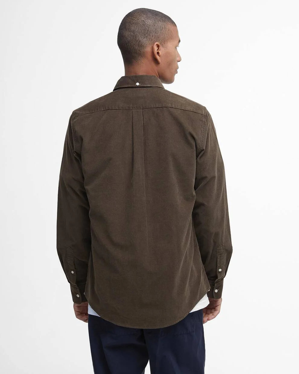Barbour Forest Brown Ramsey Cord Shirt
