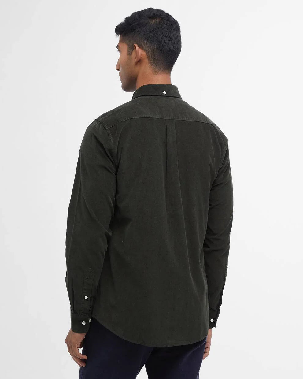 Barbour Forest Green Ramsey Cord Shirt