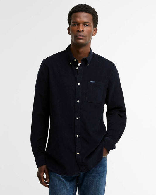 Barbour Navy Ramsey Cord Shirt