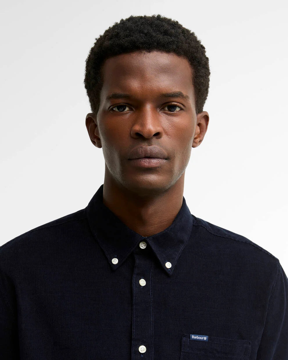 Barbour Navy Ramsey Cord Shirt