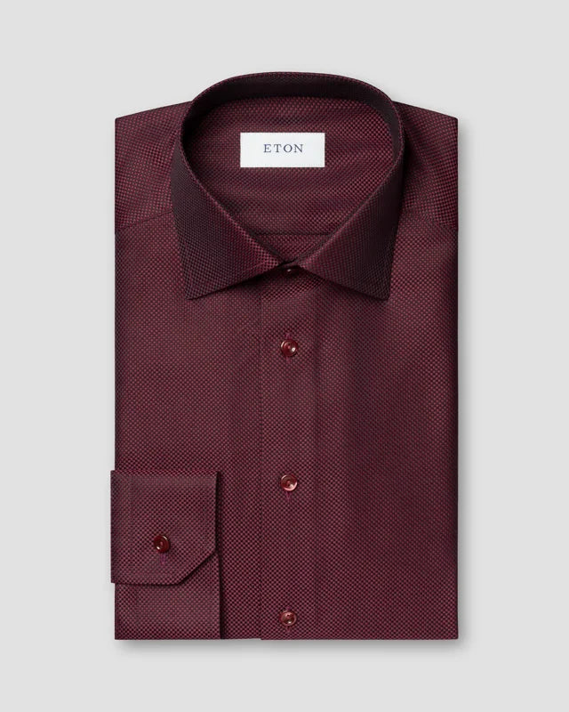 Eton Red King Oxford Contemorary Fit Shirt