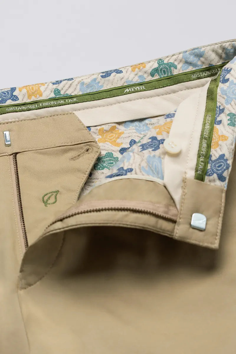 Meyer Sand Texture+Detail Cotton Trouser