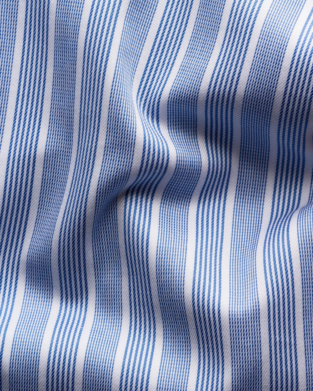 Eton Blue Bold Stripe Contemporary Fit Shirt