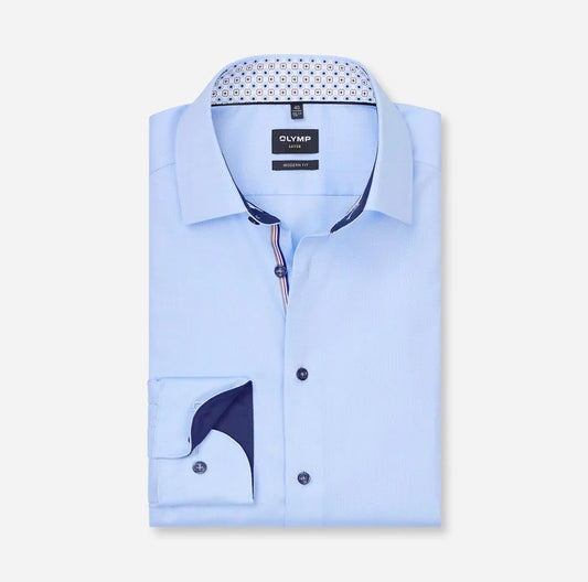 Olymp LtBlue+Detail Modern Fit