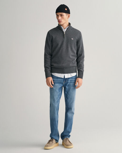 Gant casual cotton half best sale zip jumper