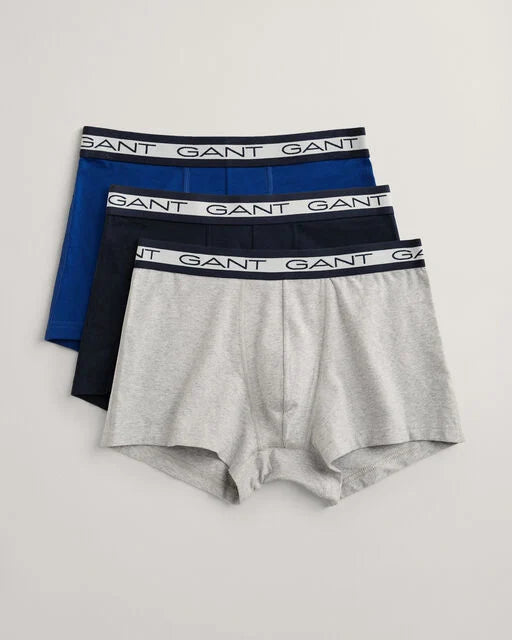 Gant Grey+Navy+Inky 3 Pack Trunks