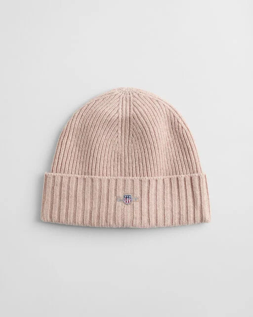 Gant Beige Shield Wool Beanie