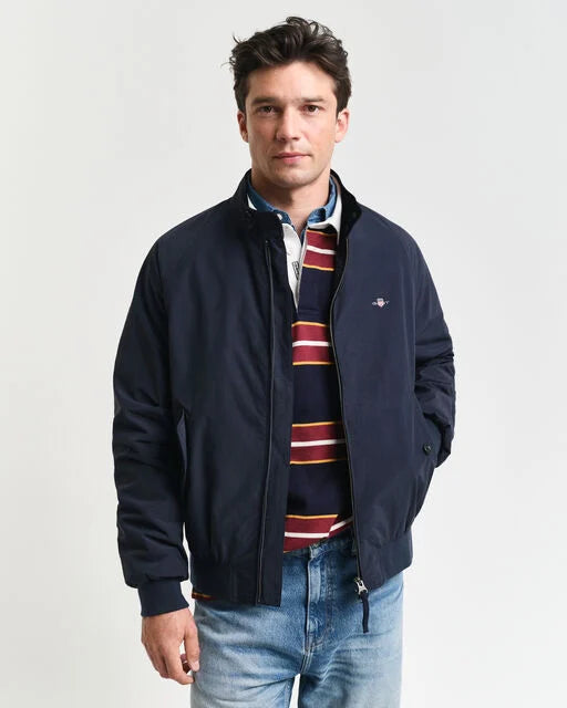 Gant Navy Cotton Harrington Jacket