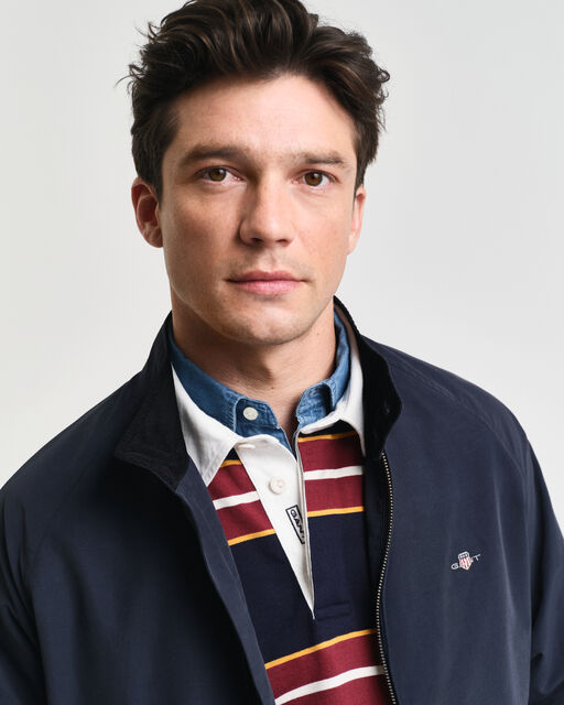 Gant Navy Cotton Harrington Jacket