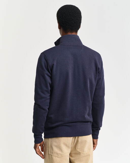 Gant Navy Shield Full Zip Sweatshirt