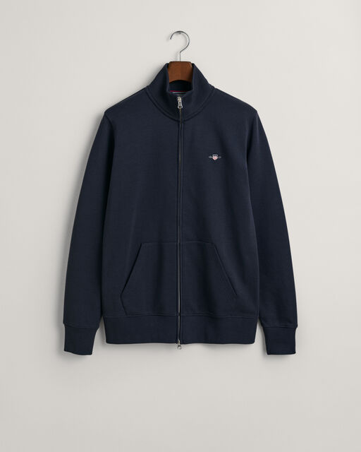 Gant Navy Shield Full Zip Sweatshirt