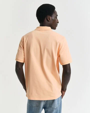 Gant Orange+ DustyNavy Contrast Pique Polo