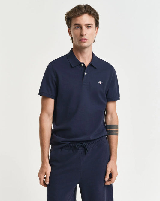 Gant Navy Original Pique Polo 100% Cotton