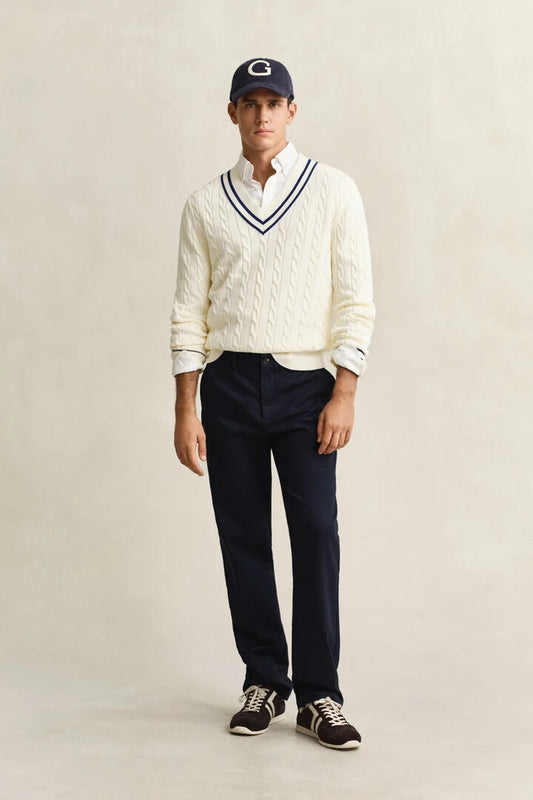 Gant Navy Regular Fit Smart Chinos
