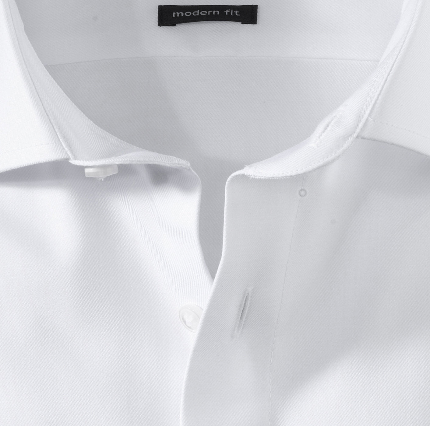 Olymp White Heavy Twill Modern Fit Shirt