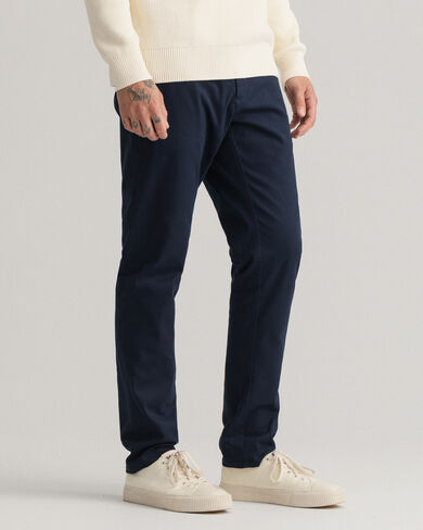 Gant Navy Slim Tech Prep Chinos