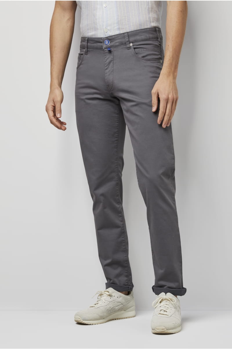 M5 Grey 5 Pocket Slim Fit Chinos