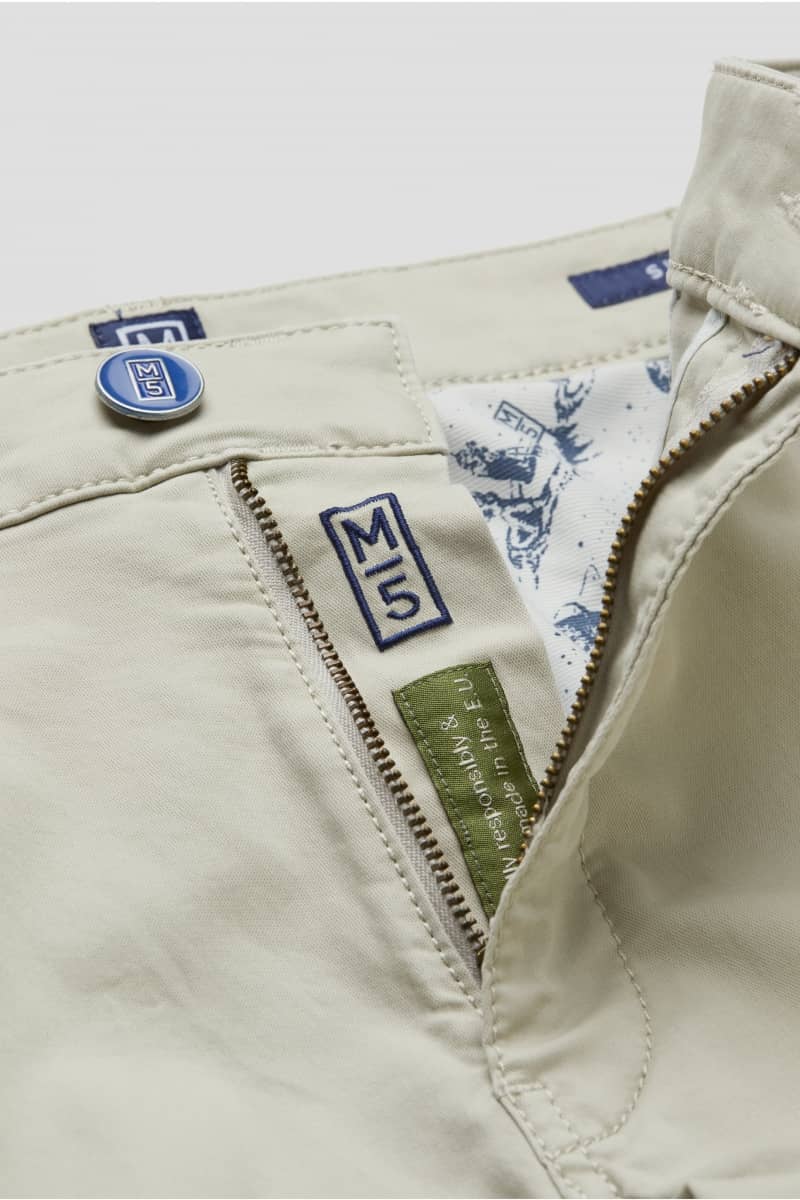 M5 Ivory 5 Pocket Slim Fit Chino