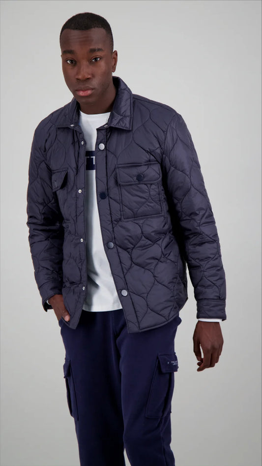 Better Rich Navy Nylon Overshirt