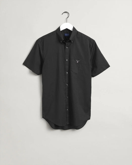 Gant Black Short Sleeved Broadcloth Shirt